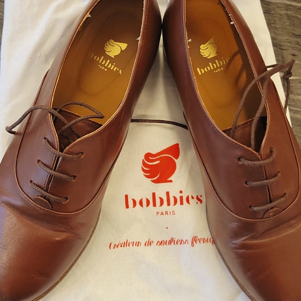 Bobbies Andy Derbies Oxford leather shoe size 38/7